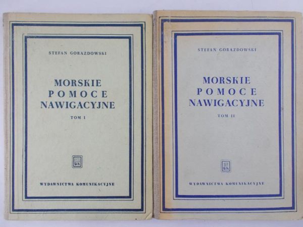 Gorazdowski Stefan - Morskie pomoce nawigacyjne TOM I-II + mapa