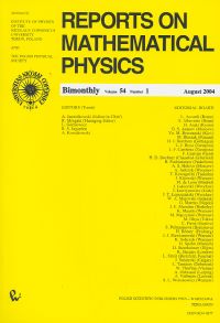 Reports on Mathematical Physics 54/1 wer.kraj.
