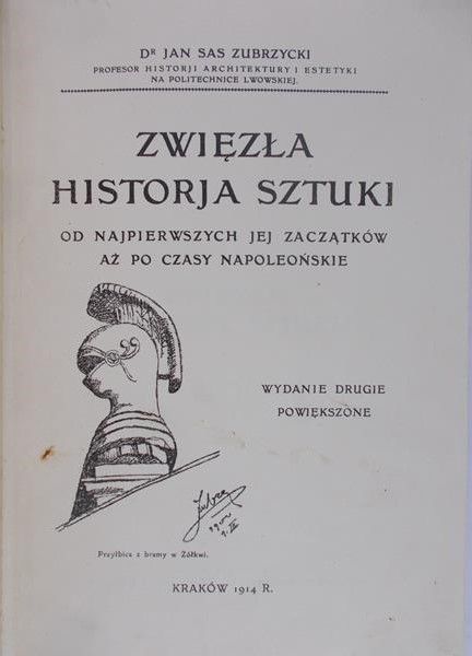 Zubrzycki Sas Jan - Zwięzła historja sztuki, 1914 r.