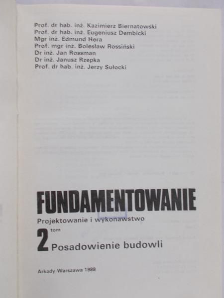Dembicki Eugeniusz (red.) - Fundamentowanie, tom 2