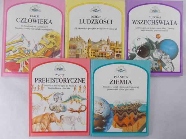 Świat wczoraj i dziś, zestaw 5 książek