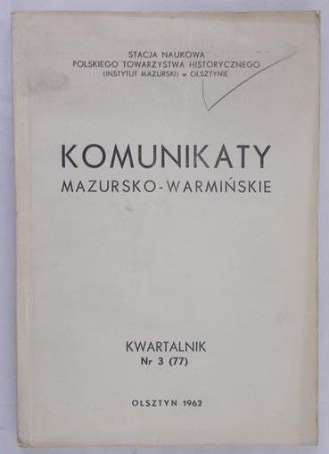 Grzybowska Hanna ( red. ) - Komunikaty Mazursko – Warmińskie