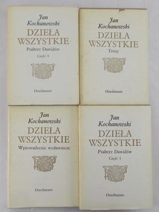 Kochanowski Jan - Dzieła wszystkie, zestaw 4 książek
