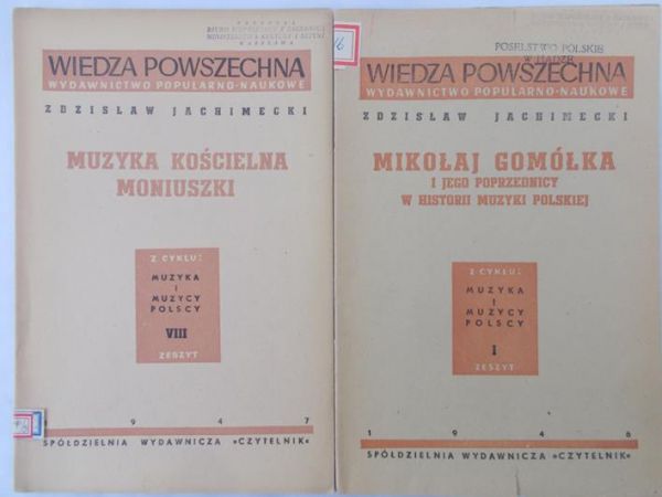 Jachimecki Zdzisław - zestaw 2 książek, 1946 r.