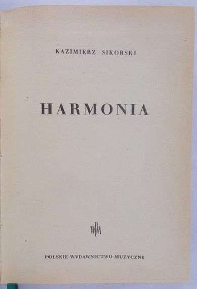 Sikorski Kazimierz - Harmonia