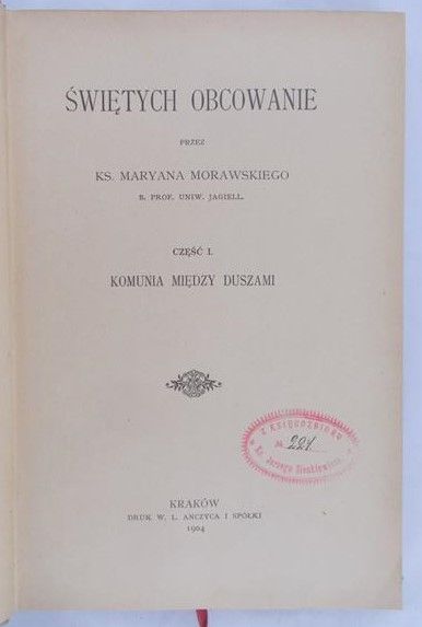 Morawski Maryan - Świętych obcowanie, 1904 r.