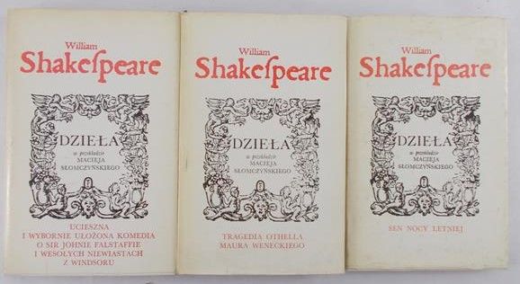 Shakefpeare William - Dzieła, zestaw 3 książek