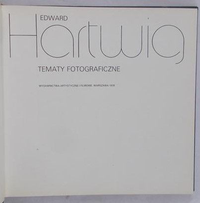 Hartwig Edward - Tematy fotograficzne