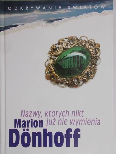Donhoff Marion - Nazwy,których nikt już nie wymienia