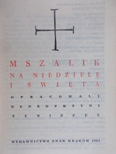 Mszalik na niedzielę i święta