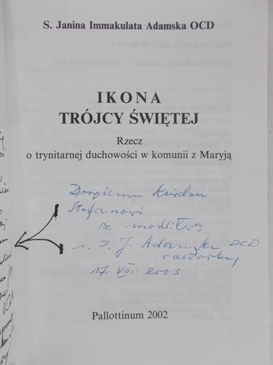 Adamska Immakulata - Ikona Trójcy Świętej