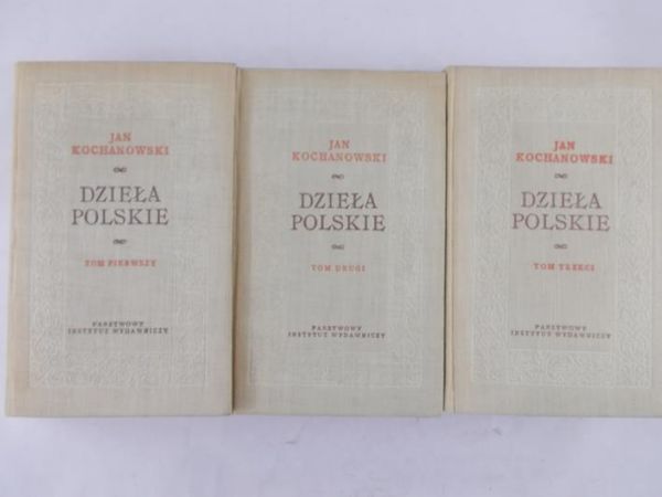 Kochanowski Jan - Dzieła Polskie, Tom I-III