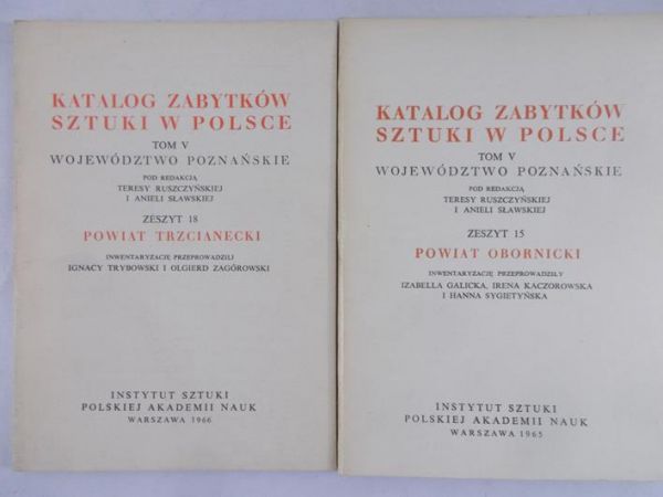 Galicka Izabella(red.), Trybowski Ignacy (red.) - Katalog zabytków sztuki w Polsce, zeszyt 15 i 18