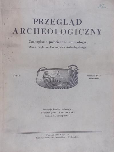Kostrzewski Józet (red.) - Przegląd archeologiczny Tom X