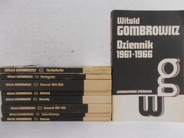 Gombrowicz Witold - Zestaw 9 książek
