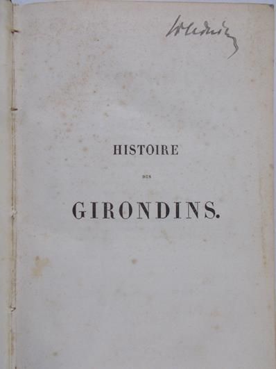 Lamartine A. de - Girondins, 1847 r.