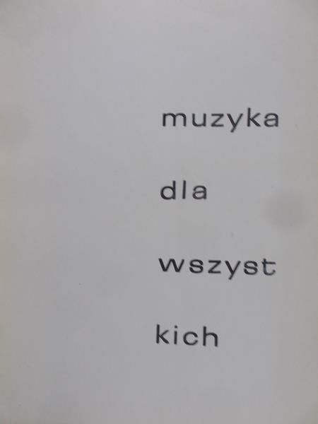 Rudziński Witold - Muzyka dla wszystkich