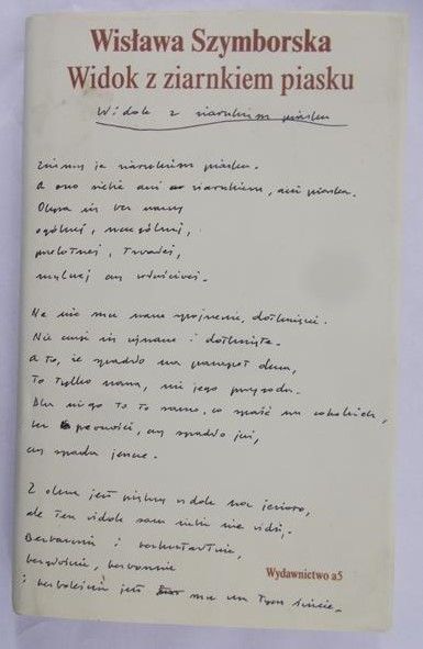 Szymborska Wisława - Widok z ziarnkiem piasku
