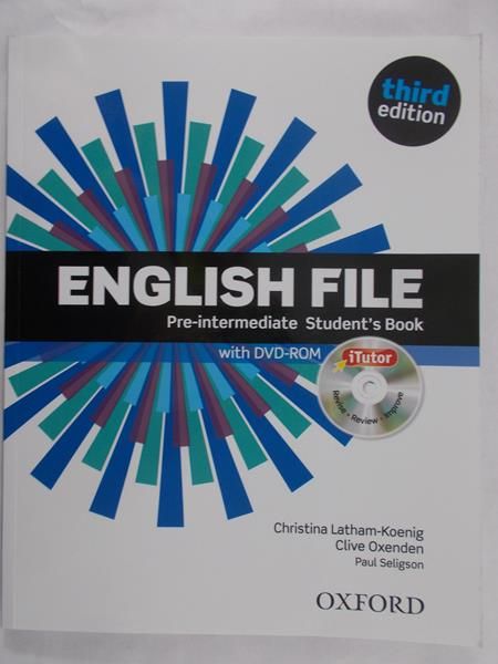 Oxenden Clive - English file.Pre-intermediate Student's Book + płyta DVD, Nowa