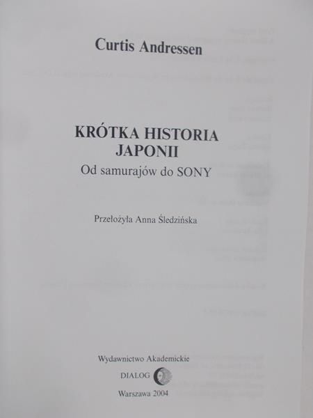 Andressen Curtis - Krótka historia Japonii