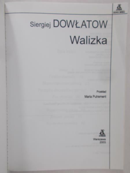 Dowłatow Siergiej - Walizka