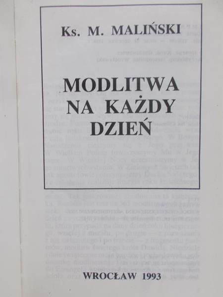 Maliński M. - Modlitwa na każdy dzień