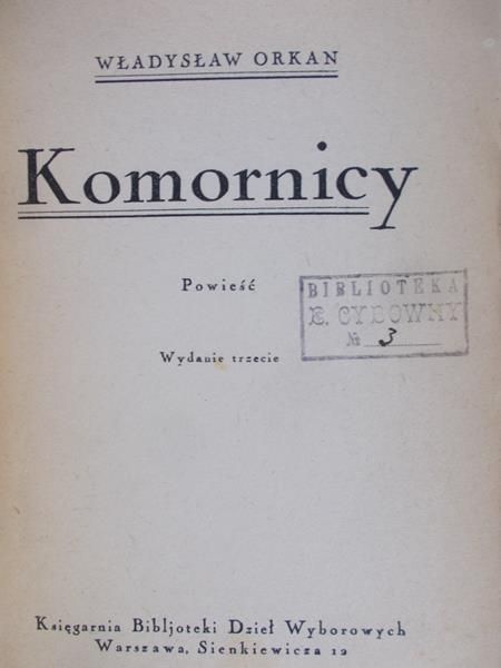 Orkan Władysław - Komornicy, 1925 r.