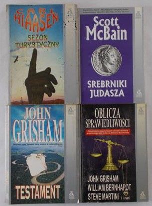 Hiaasen/Grisham/McBain/ Zestaw 4 Książek