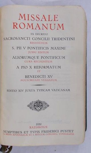 Missale Romanum ex decreto sacrosancti Concilii tridentini, 1930 r.