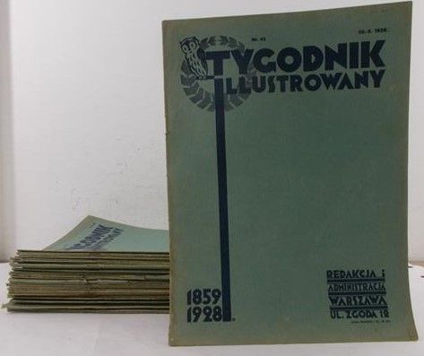 Tygodnik Ilustrowany, 45 numerów, 1928r.