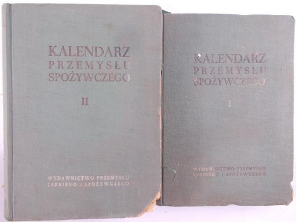 Kalendarz przemysłu spożywczego, Tom I-II