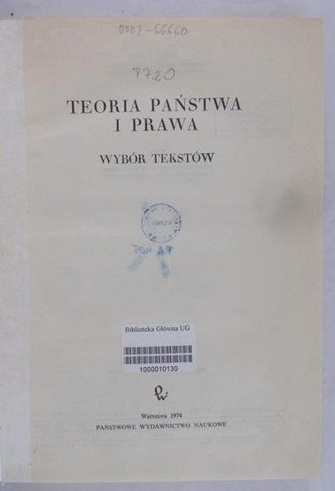 Rawieńska-Hylowa Teresa - Teoria państwa i prawa