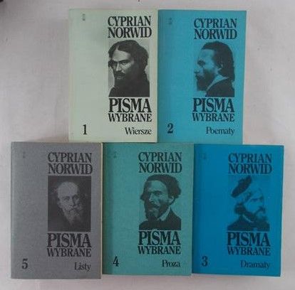 Norwid Cyprian - Pisma wybrane, tom I-V
