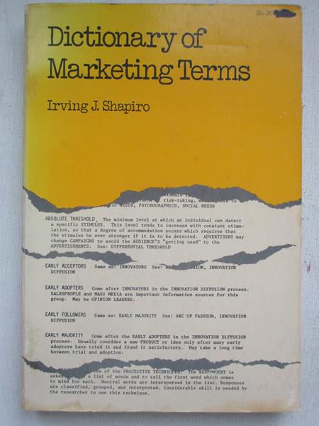 Shapiro Irving J. - Dictionary of Marketing Terms