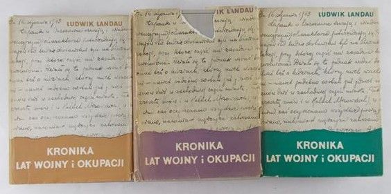 Landau Ludwik - Kronika lat wojny i okupacji, Tom I-III