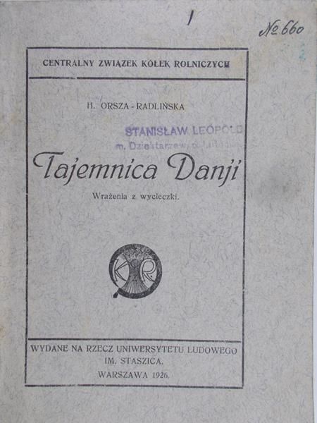 Orsza-Radlińska H. - Tajemnica Danji, 1926 r.