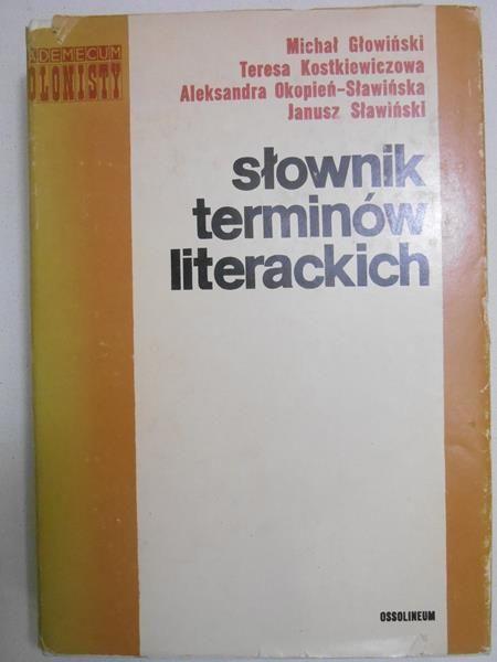 Głowiński Michał - Słownik terminów literackich