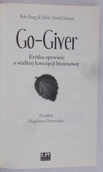 Mann John David- Go-giver Rozdawca