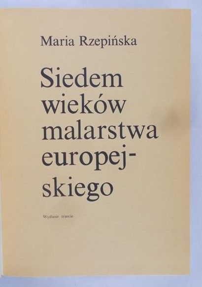 Rzepińska Maria - Siedem wieków malarstwa europejskiego