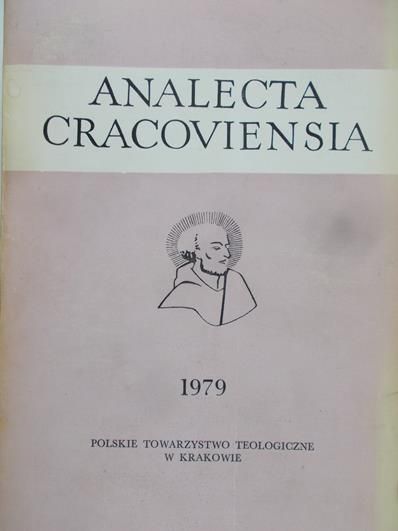 Florkowski Eugenius -  Analecta Cracoviensia XI