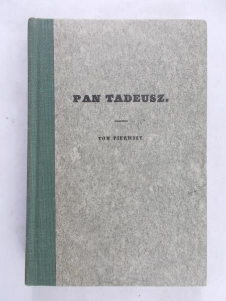 Mickiewicz Adam - Pan Tadeusz Tom II, reprint z 1834 r.