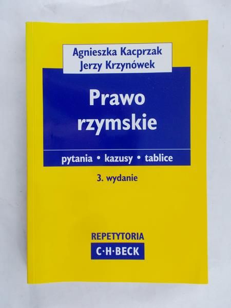 Kacprzak Agnieszka - Prawo Rzymskie