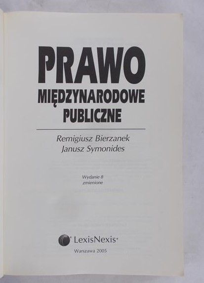 Bierzanek Remigiusz - Prawo międzynarodowe publiczne