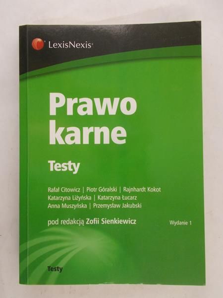 Citowicz Rafał  - Prawno karne. Testy