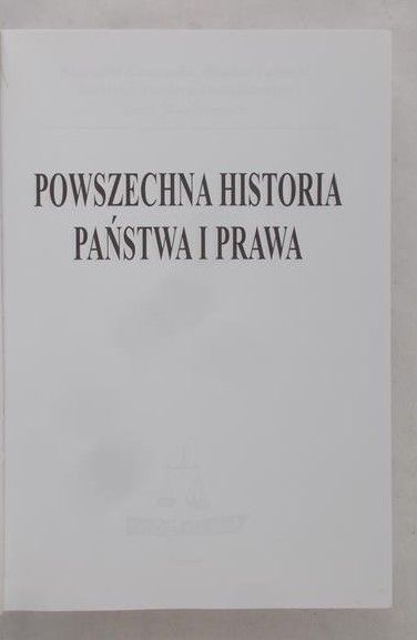 Krasowski Krzysztof - Powszechna historia państwa i prawa