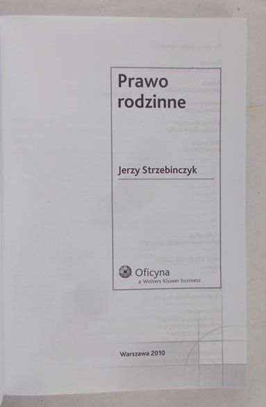 Strzebińczyk Jerzy - Prawo rodzinne