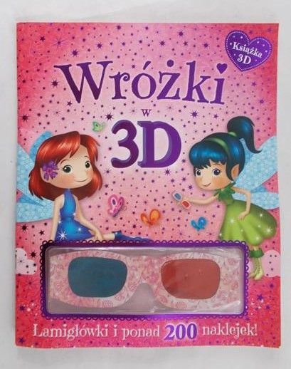 Wróżki w 3D Książka z okularami
