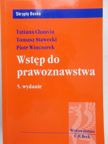 Stawecki Tomasz- Wstęp do prawoznawstwa 5 wydanie