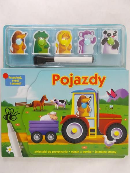 Pojazdy Przypinaj, rysuj i zmazuj