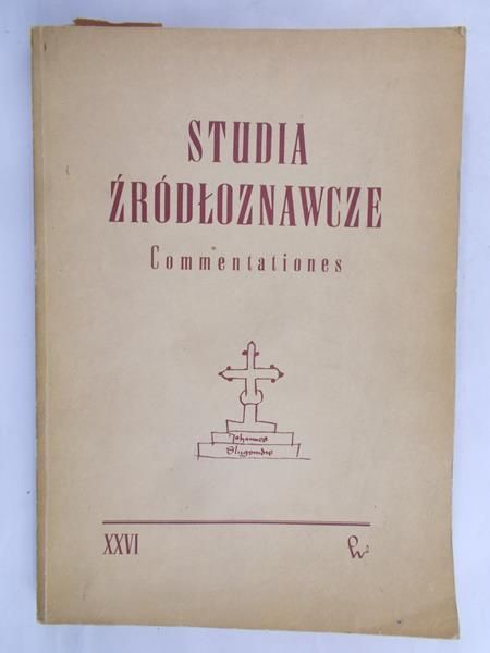 Gieysztor Aleksander (red.) - Studia Źródłoznawcze Commentationes